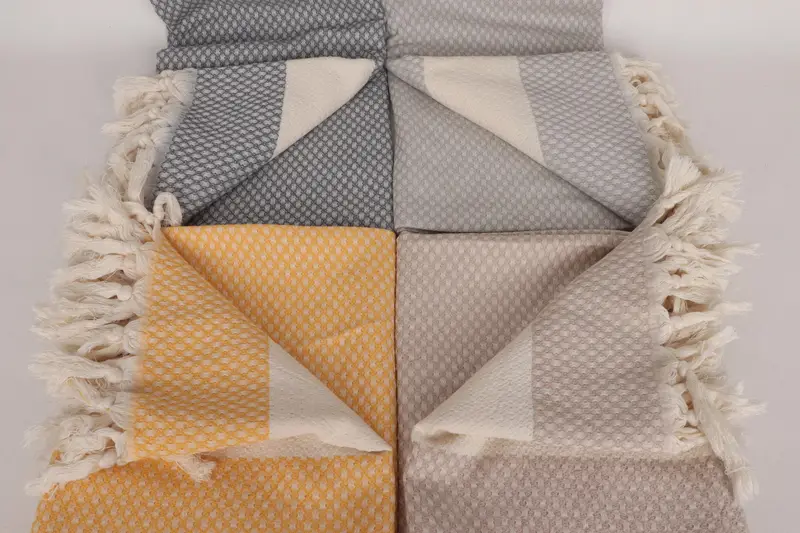 Bridesmaid Gift, Soft towel, Baby Boy Gift, Bachelorette Party Favors, Handmade Turkish hammam towel, 68x36 Cotton Geometric Towel, Travel Towel - 4