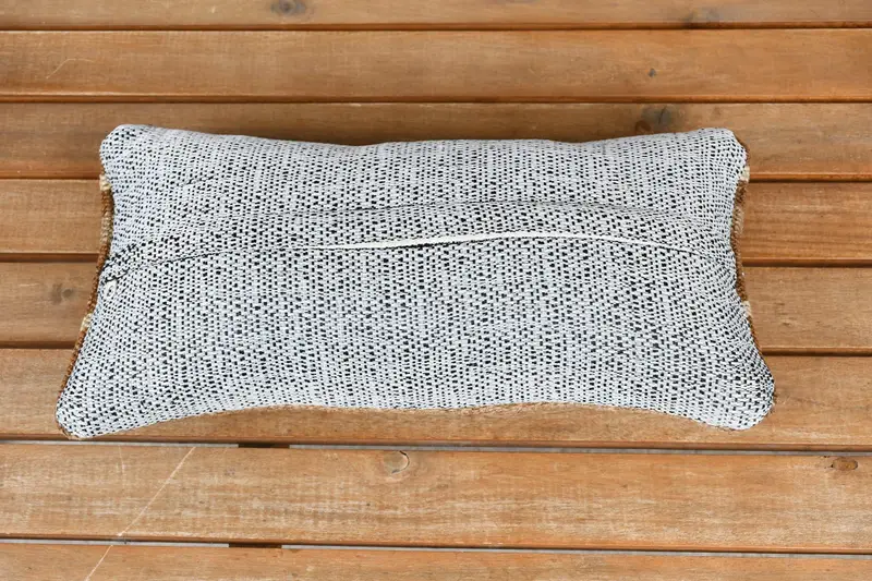 8x16 Brown Pillow, Comfy Throw Pillow, Bed Cushion Case, Handmade Kilim Cushion, Pillow Sham, Pillow for Sofa, Antique Pillows - 4