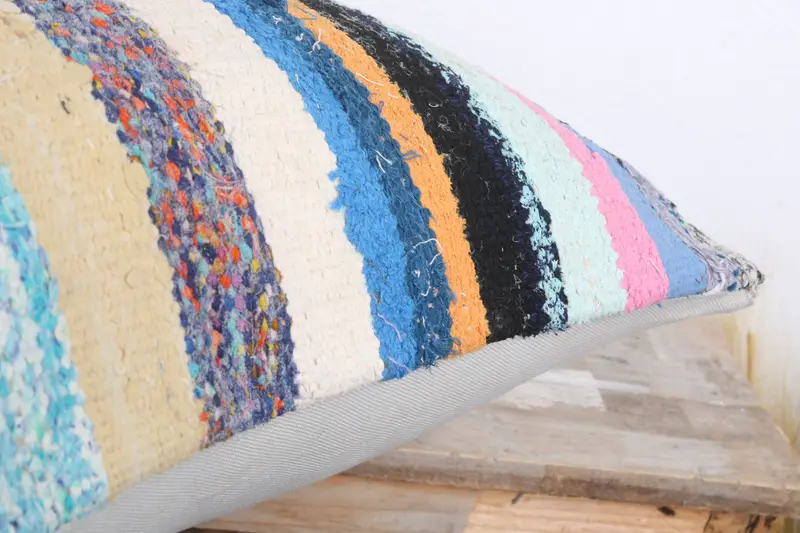 Tapestry Pillow Cover, Pillow Sham, Turkish Pillow, Vintage Kilim Throw Pillow, Ikat Pillow Sham, 20x20 White Pillow Sham, Gift Pillow - 6
