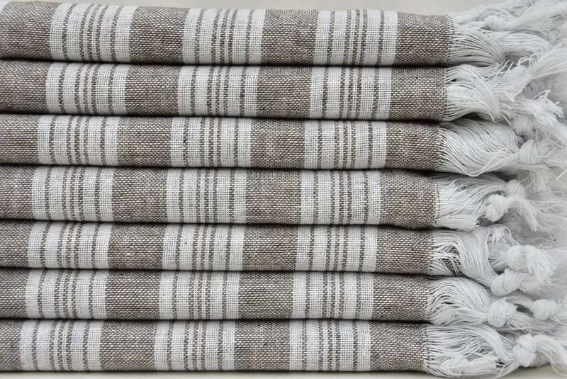 70x40 Cotton Striped Towel, Home Decor Towel, Personalized Wedding Gift, Gym Towel, Monogram Turkish Towel, Custom Wedding Gifts, Bachelorette Towel - 2