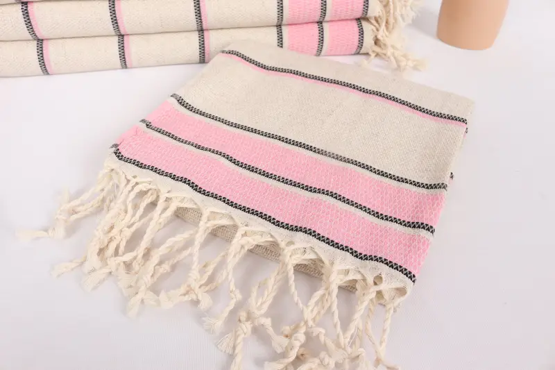 Kitchen Towel, Bridal Shower Gifts, Wedding Hand Made Gift, 40x20 Linen Striped Towel, Personalized Dish Towel, Best Wedding Gift, Wedding Favors - 5