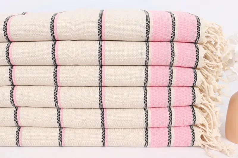 Kitchen Towel, Bridal Shower Gifts, Wedding Hand Made Gift, 40x20 Linen Striped Towel, Personalized Dish Towel, Best Wedding Gift, Wedding Favors - 3