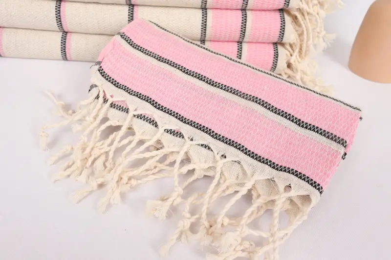 Kitchen Towel, Bridal Shower Gifts, Wedding Hand Made Gift, 40x20 Linen Striped Towel, Personalized Dish Towel, Best Wedding Gift, Wedding Favors - 4