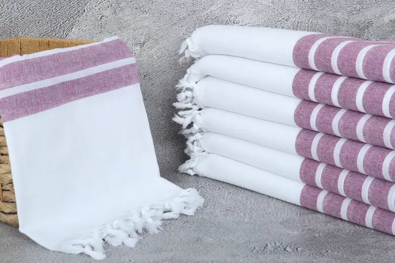 Bridesmaid Gifts, Beach Towel Bulk, Monogram Turkish Towel, Sand-free peshtemal towel for the beach, 70x40 Cotton Striped Towel, Wedding Gift Ideas - 3