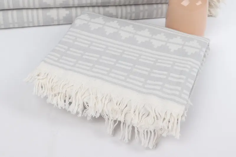 Gift For Him, Pool Towels, Lightweight towel, Gift For Best Friend, 70x40 Cotton Kilim Design Towel, Bridal Shower Gift, Turkish Towel Beach Towel - 6
