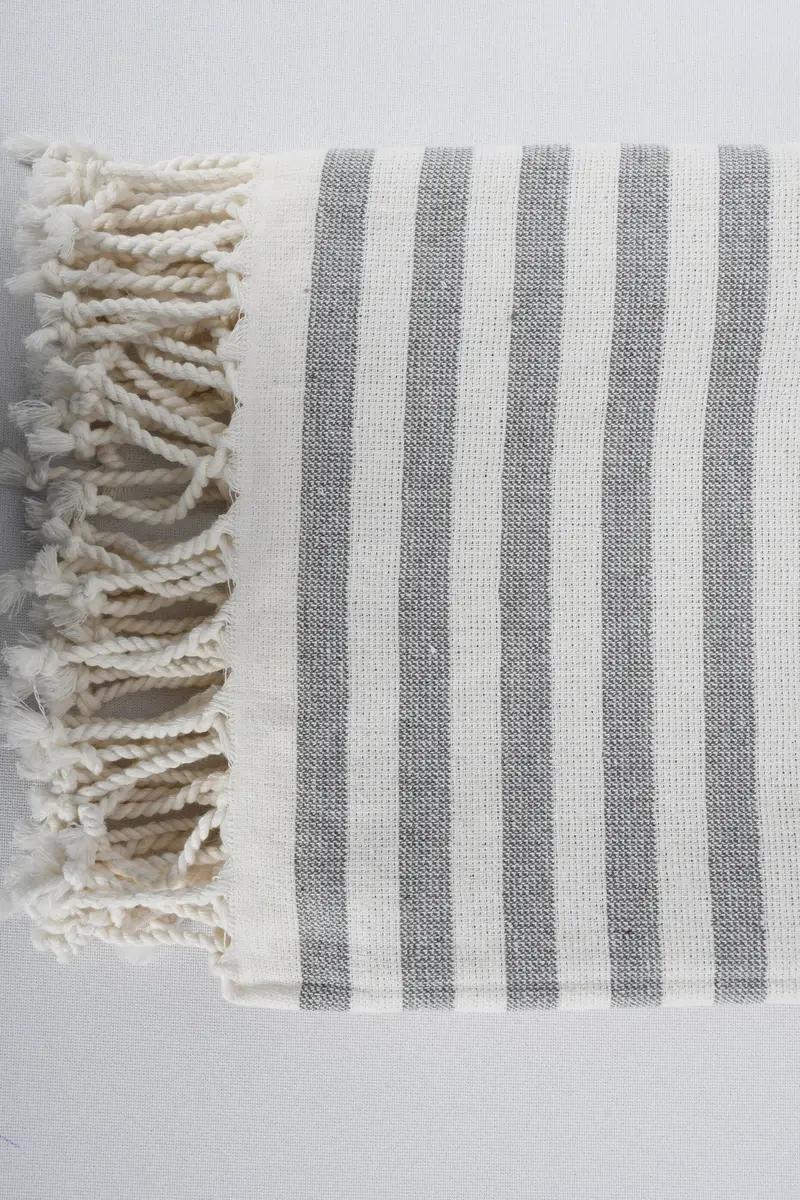 Bridal Shower Gift, Xmas Gifts, Cute Beach Towel, Bachelorette Gifts, Bridesmaid Gifts, 68x36 Cotton Striped Terry Towel, Turkish bath towel for spa - 7