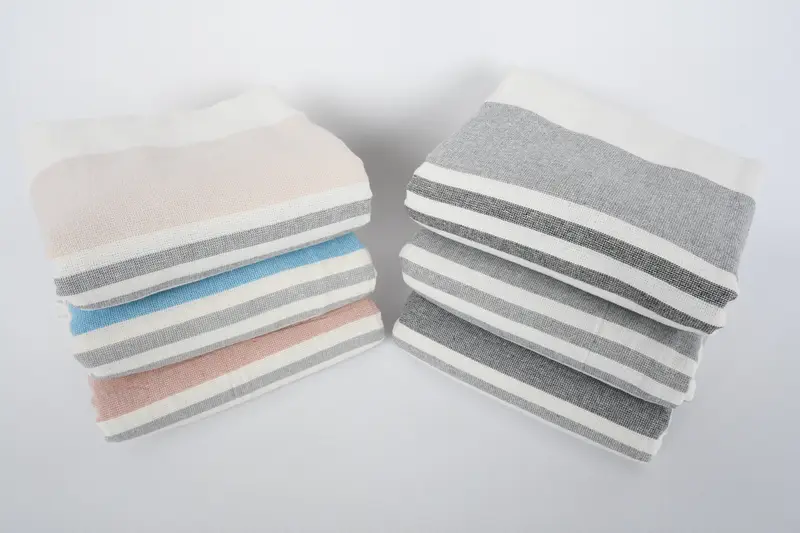 Bridal Shower Gift, Xmas Gifts, Cute Beach Towel, Bachelorette Gifts, Bridesmaid Gifts, 68x36 Cotton Striped Terry Towel, Turkish bath towel for spa - 6