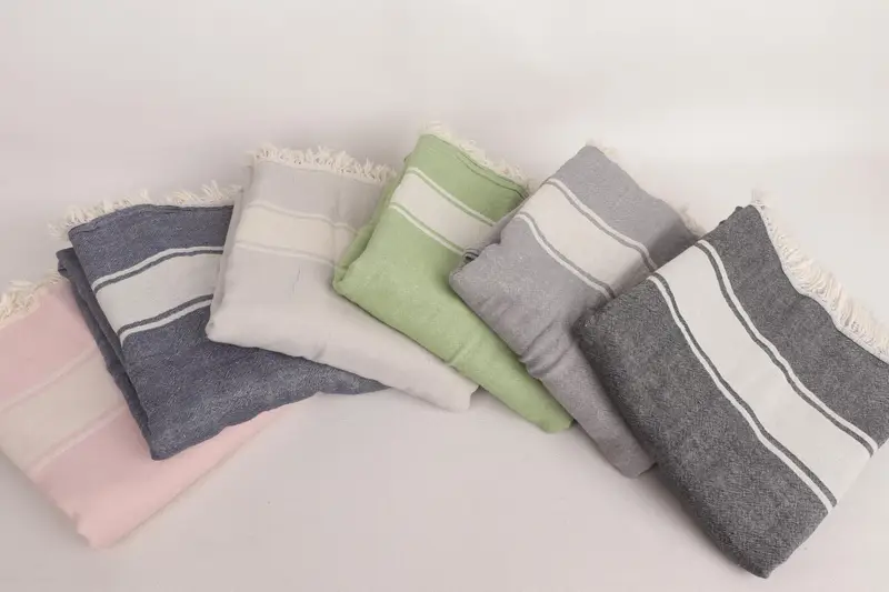 Throw Blanket Couch, Bachelorette Party Favors, Throw Blanket, Merry Christmas Gifts, 70x60 Cotton Striped Towel, Turkish Throw Blanket - 4