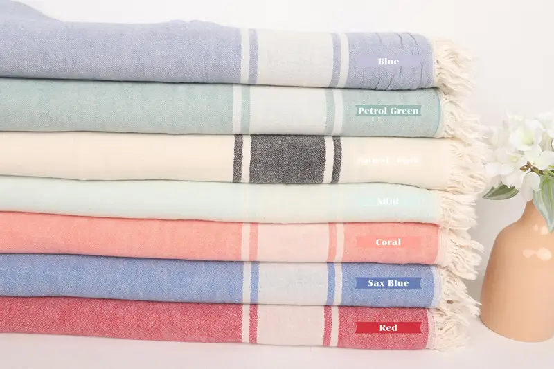 Throw Blanket Couch, Bachelorette Party Favors, Throw Blanket, Merry Christmas Gifts, 70x60 Cotton Striped Towel, Turkish Throw Blanket - 1
