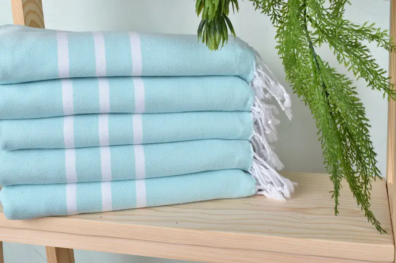 70x40 Cotton Striped Towel, Gift For Coworker, Personalized Bridesmaid Gift, Bachelor Towel, Monogram Beach Towel, Travel Towel, Peshtemal Towel - 2