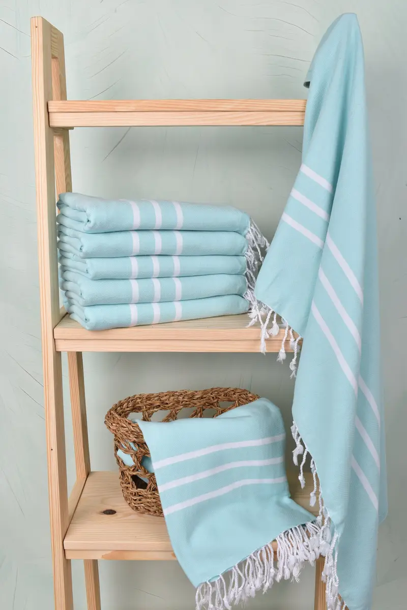 70x40 Cotton Striped Towel, Gift For Coworker, Personalized Bridesmaid Gift, Bachelor Towel, Monogram Beach Towel, Travel Towel, Peshtemal Towel - 3