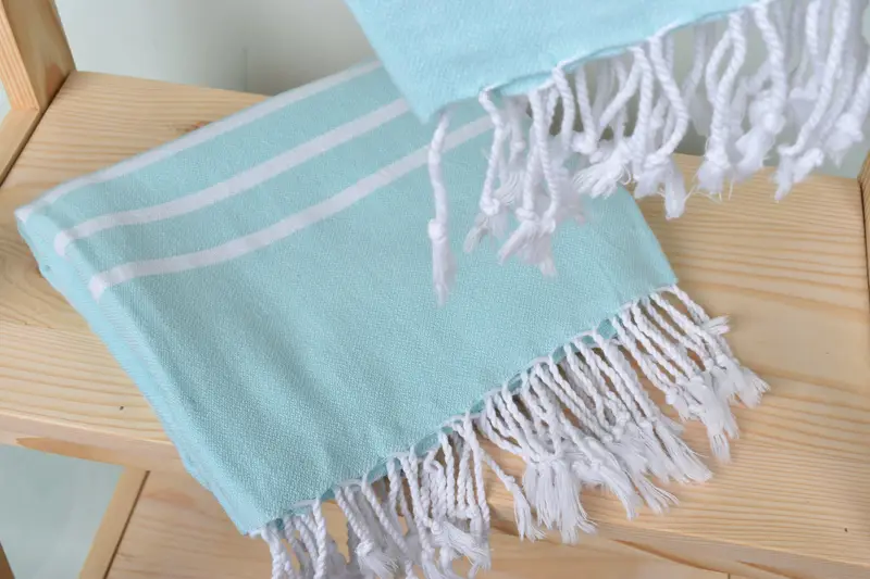 70x40 Cotton Striped Towel, Gift For Coworker, Personalized Bridesmaid Gift, Bachelor Towel, Monogram Beach Towel, Travel Towel, Peshtemal Towel - 5