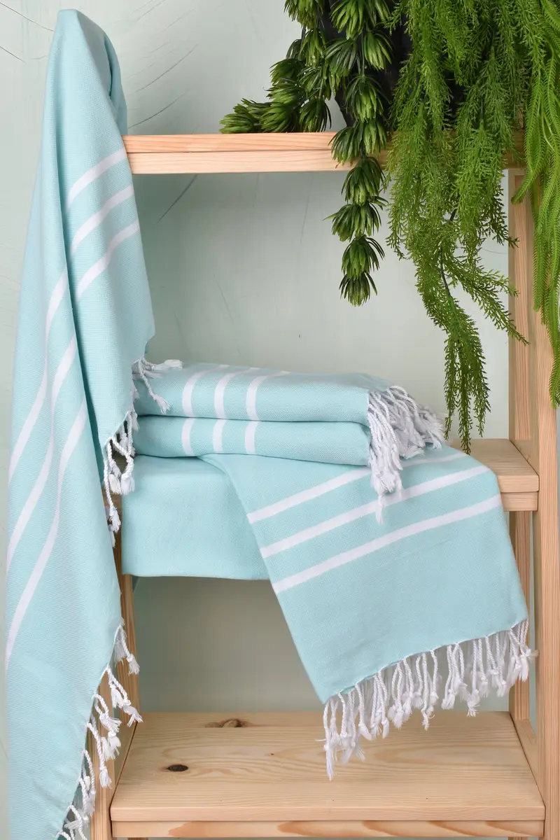 70x40 Cotton Striped Towel, Gift For Coworker, Personalized Bridesmaid Gift, Bachelor Towel, Monogram Beach Towel, Travel Towel, Peshtemal Towel - 6