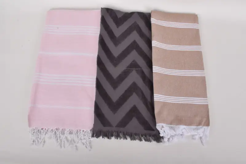 Summer Gift, 70x40 Cotton Set of 8 Towel, Luxury Turkish beach towel for summer vacation, Merry Christmas Gifts, Beach towel, Organic towel - 7