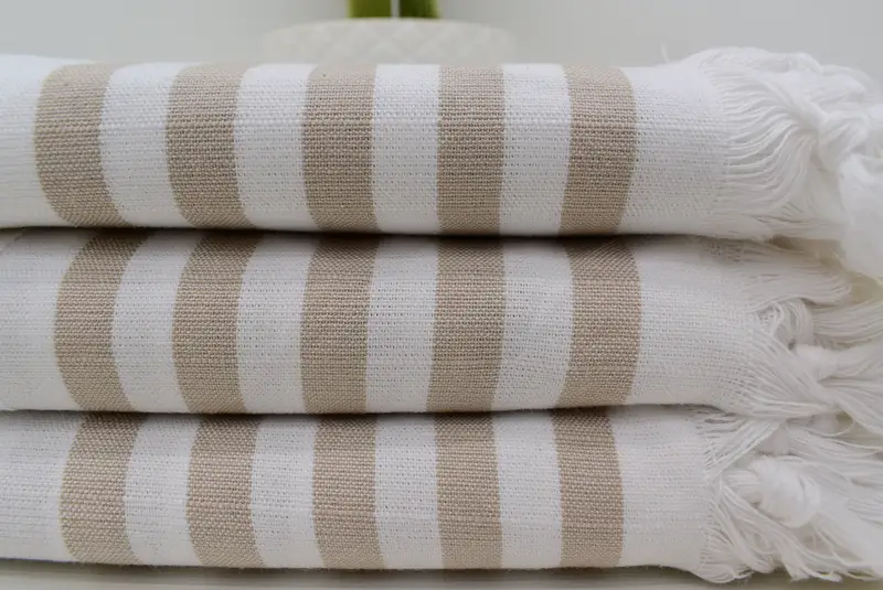 Gym Towel, Custom Wedding Gift, 70x40 Cotton Striped Towel, Bachelorette Party Gift, Bachelorette Party Favor, Bridal Shower Gift, Bridesmaid Towel - 1