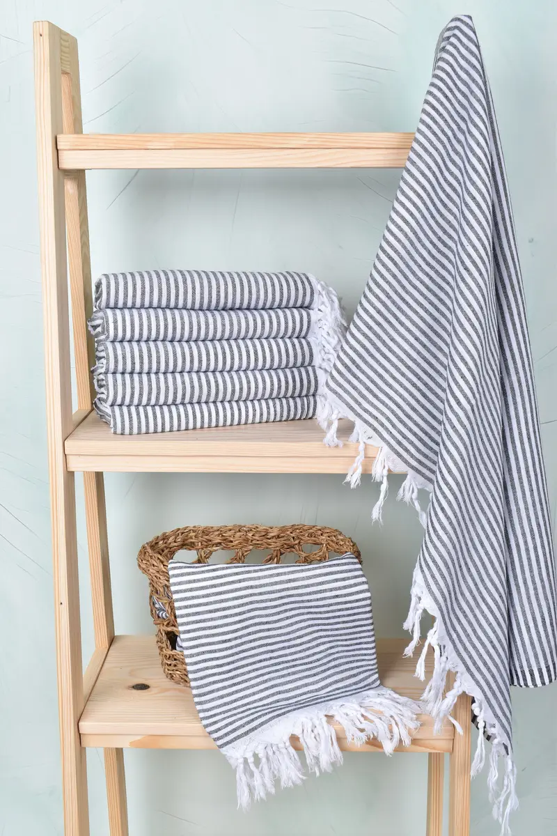 Monogram Beach Towel, Travel Towel, Memorial Gift, 68x36 Cotton Striped Towel, Custom Gift, Personalized Gifts, Arizona Bachelorette Party Favors - 3