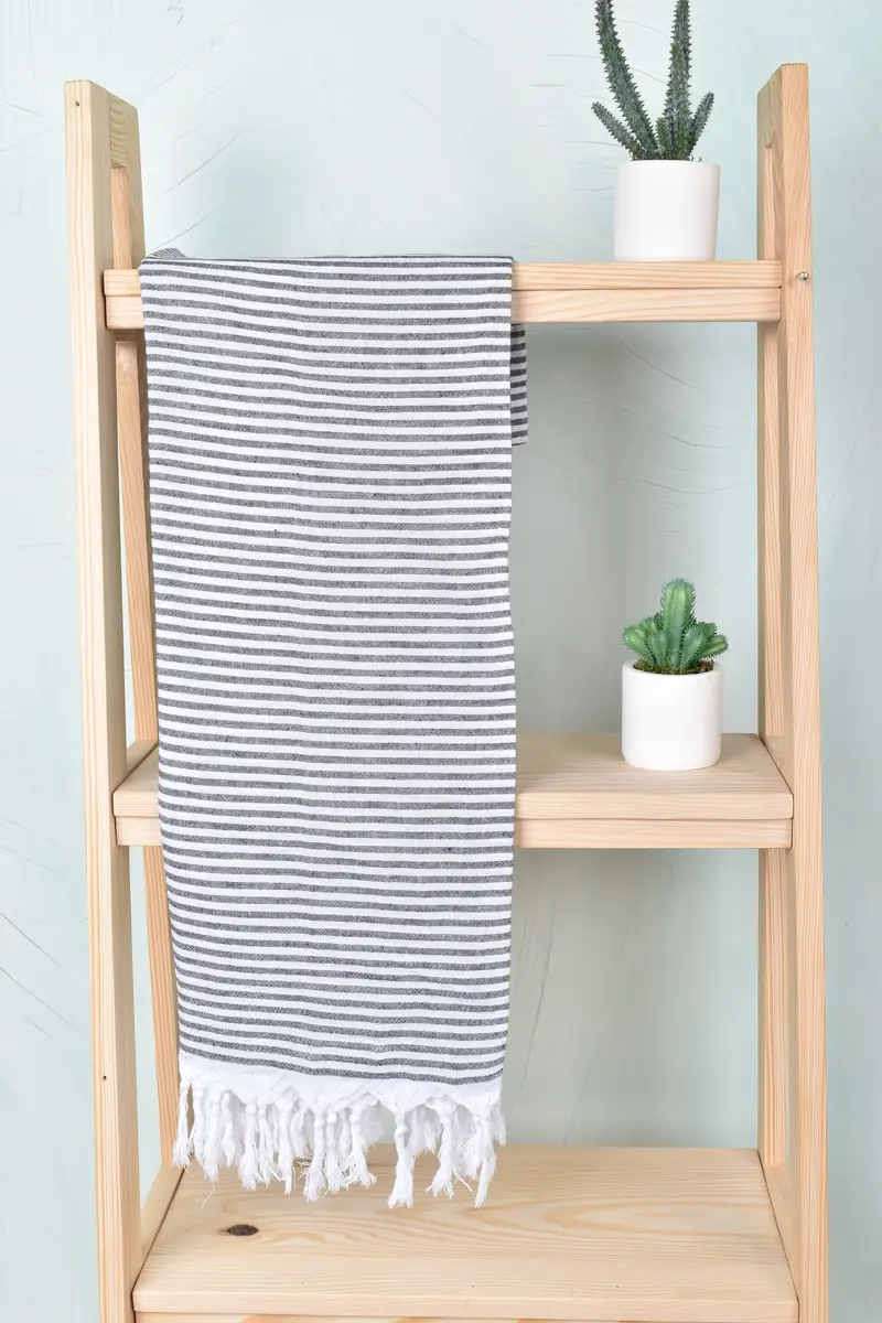 Monogram Beach Towel, Travel Towel, Memorial Gift, 68x36 Cotton Striped Towel, Custom Gift, Personalized Gifts, Arizona Bachelorette Party Favors - 8