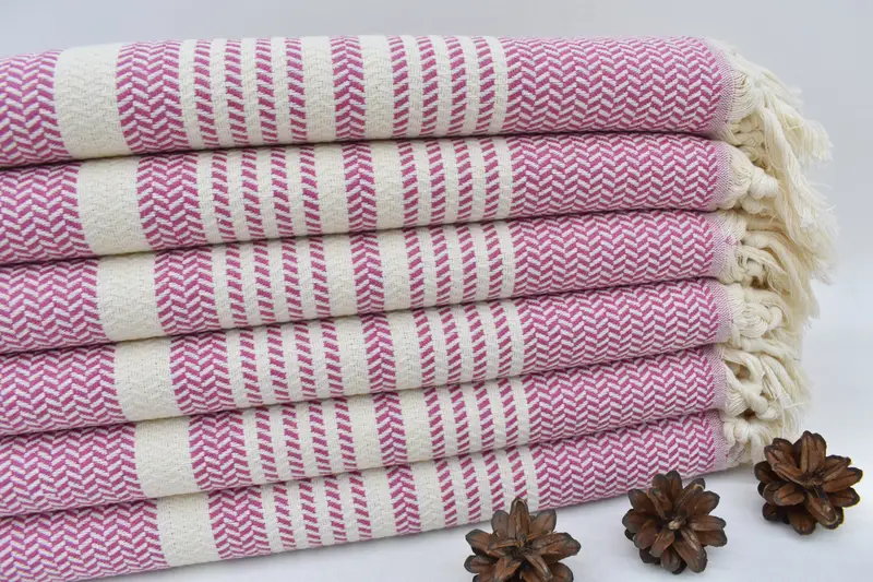 Housewarming Gift, Wedding Gifts Towel, Monogrammed Beach Towel, Oversized Beach Towel, 70x40 Cotton Striped Towel, Bridesmaid Gifts Personalized - 4