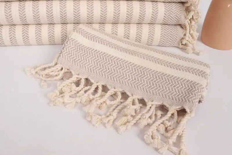 Bathroom Towels, 40x18 Cotton Chevron Towel, Personalized Gifts, Personalized Kitchen Towel, Home Gift, Gift For Her, Gift For Wedding Day - 4