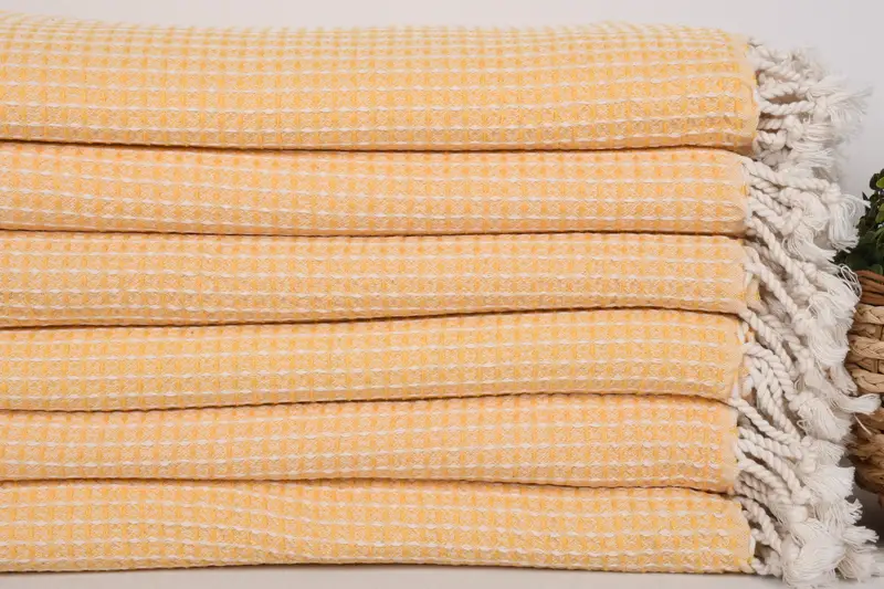 68x36 Cotton Waffle Towel, Personalized Gifts, Sand-free towel, Bachelorette Gifts, Personalized Bridesmaid Beach Towel, Gift For Best Friend - 2