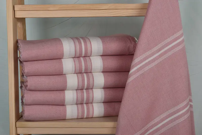 Absorbent Turkish peshtemal towel for beach use, Summer Gift, Absorbent Turkish towel, Grandma Gift, Quick-dry towel, 60x38 Cotton Striped Towel - 2