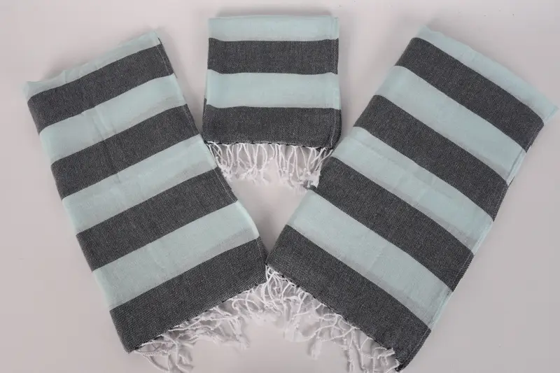 Kişiselleştirilmiş Mutfak Havlu, Monogram Mutfak Havlu, Nakış Havlu, Mutfak Havlu, Ev Dekoru Hediyesi, Ev Hediyesi, 40x18 Pamuklu Çizgili Havlu - 7