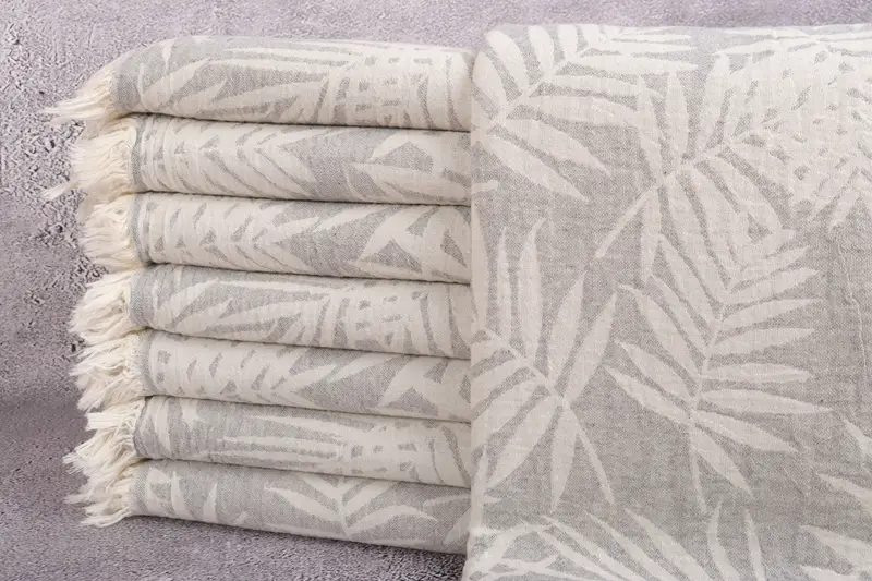Bachelorette Party Favors Beach, Gift For Him, Gym Towel, 64x40 Cotton Floral Patterned Towel, Hammam towel, Turkish beach towel, Family Gift Basket - 1
