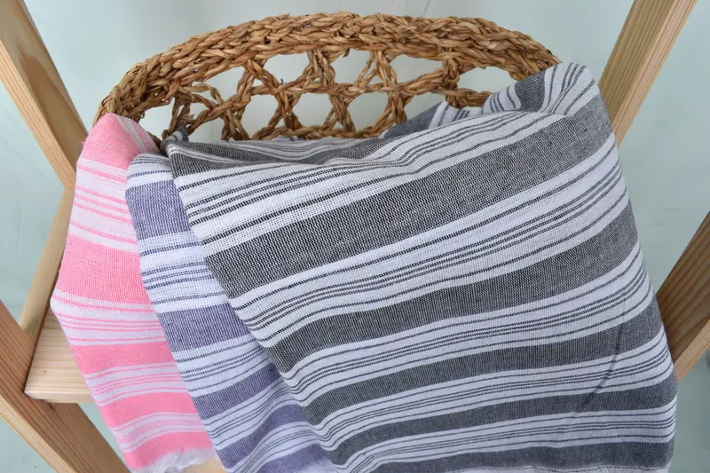 70x40 Cotton Striped Towel, Absorbent towel, Bachelorette Beach Towel, Lightweight Turkish towel, Mother Of The Groom Gift, Best Beach Towel - 8