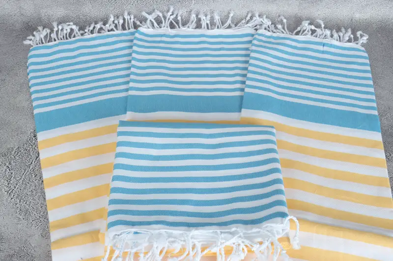 Summer Gift, Luxury Turkish beach towel for summer vacation, Customized Towels, Travel towel, 68x36 Cotton Striped Towel, Custom Wedding Gifts - 4