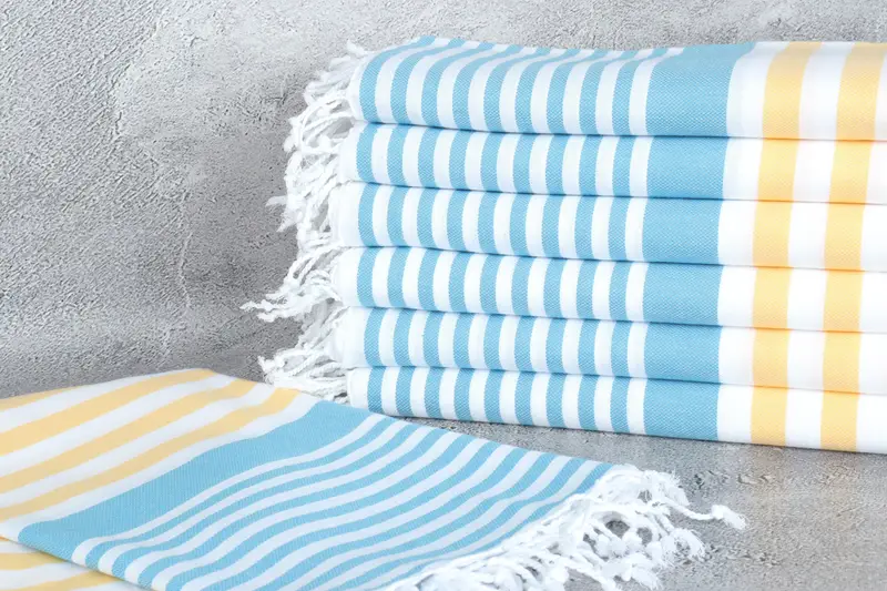 Summer Gift, Luxury Turkish beach towel for summer vacation, Customized Towels, Travel towel, 68x36 Cotton Striped Towel, Custom Wedding Gifts - 2