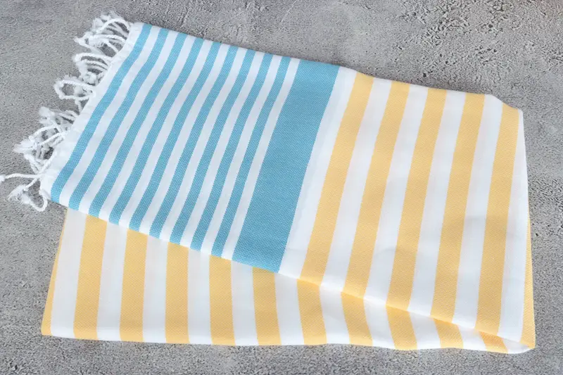Summer Gift, Luxury Turkish beach towel for summer vacation, Customized Towels, Travel towel, 68x36 Cotton Striped Towel, Custom Wedding Gifts - 6