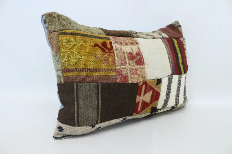 Pillow, 16x24 Beige Pillow, Vintage Kilim Pillow, Authentic Pillow Case, Home Decor Pillow, Vintage Pillow, Natural Cushion, Nomadic Cushion - 3