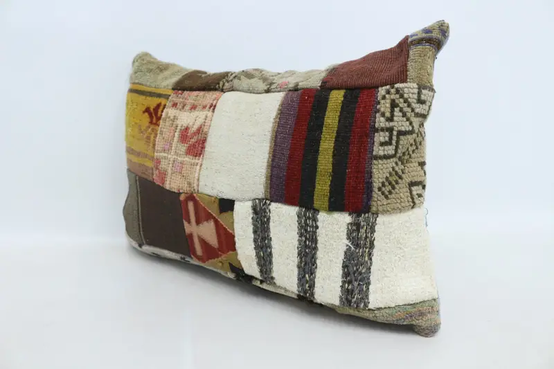 Pillow, 16x24 Beige Pillow, Vintage Kilim Pillow, Authentic Pillow Case, Home Decor Pillow, Vintage Pillow, Natural Cushion, Nomadic Cushion - 4