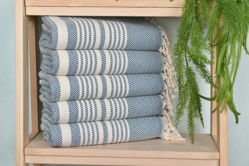 Best Friend Gift Ideas, Turkish Towel Beach, 70x40 Cotton Striped Towel, Beach towel, Personalized Turkish bath towel for home decor, Custom Gift - 2