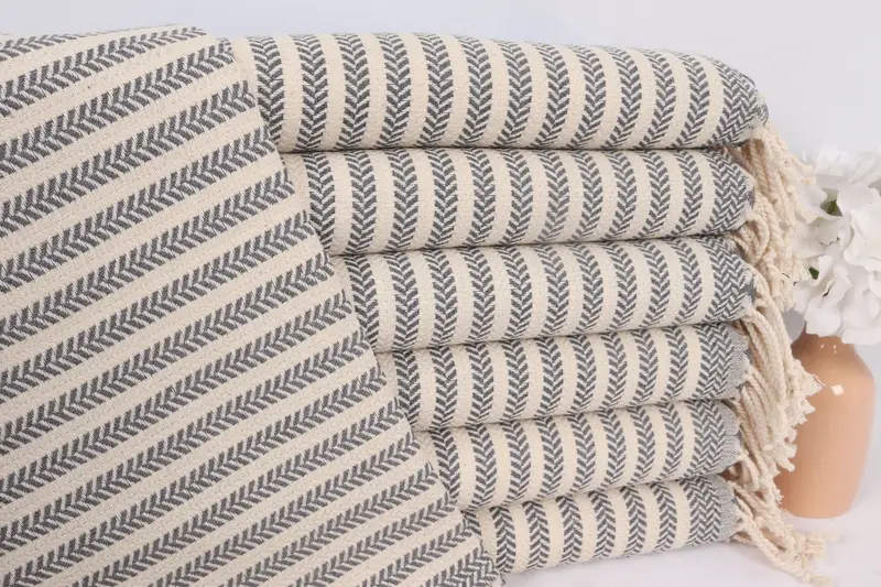 40x18 Cotton Chevron Towel, Boyfriend Gift, Gift For Mom, Bathroom Towels, Turkish Towel Hand Towel, Monogram Hand Towel, Handmade Gift, Gym Towel - 1