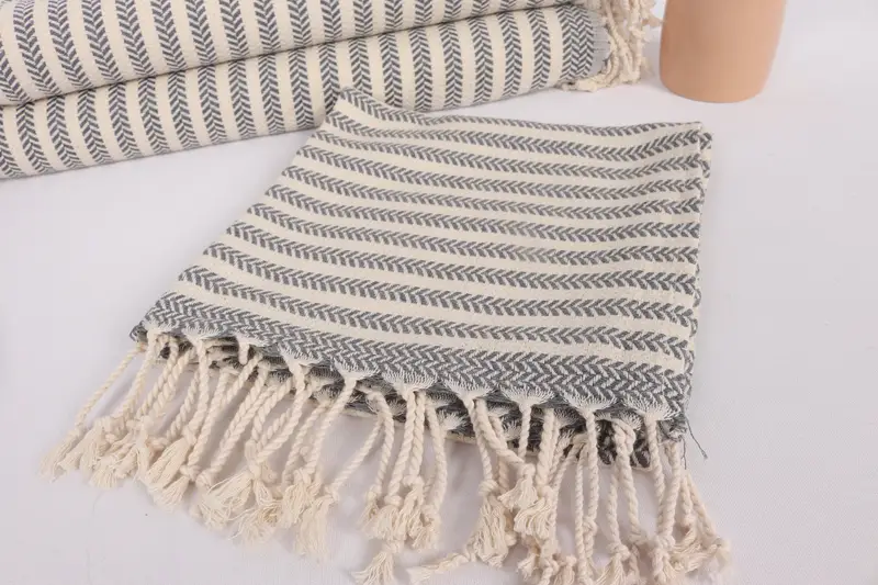 40x18 Cotton Chevron Towel, Boyfriend Gift, Gift For Mom, Bathroom Towels, Turkish Towel Hand Towel, Monogram Hand Towel, Handmade Gift, Gym Towel - 5