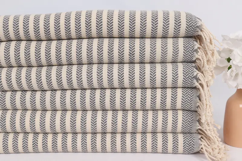 40x18 Cotton Chevron Towel, Boyfriend Gift, Gift For Mom, Bathroom Towels, Turkish Towel Hand Towel, Monogram Hand Towel, Handmade Gift, Gym Towel - 3