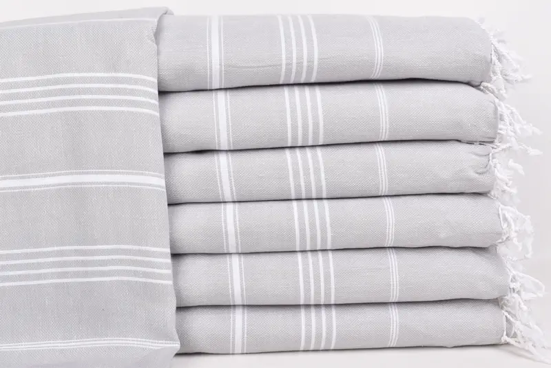 Turkish Towel Beach Blanket, Boho Throw Blankets, Grandma Gift, 88x60 Cotton Striped Towel, Personalized Blanket, Woven Blanket, Halloween Blanket - 2