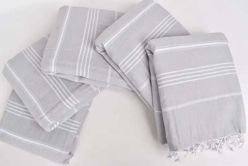 Turkish Towel Beach Blanket, Boho Throw Blankets, Grandma Gift, 88x60 Cotton Striped Towel, Personalized Blanket, Woven Blanket, Halloween Blanket - 4