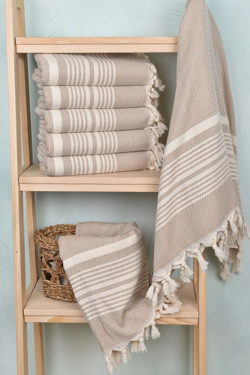 Unique Wedding Gift, Bachelorette Party Decorations, Gift For Coworker, Housewarming Gift, Turkish hand towel, 70x40 Cotton Striped Towel - 3