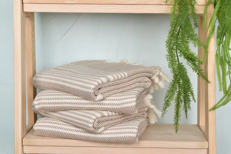 Unique Wedding Gift, Bachelorette Party Decorations, Gift For Coworker, Housewarming Gift, Turkish hand towel, 70x40 Cotton Striped Towel - 7