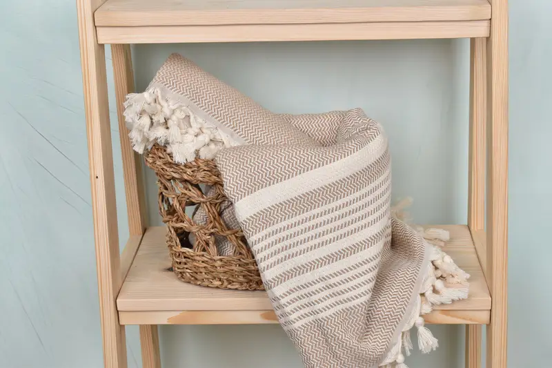 Unique Wedding Gift, Bachelorette Party Decorations, Gift For Coworker, Housewarming Gift, Turkish hand towel, 70x40 Cotton Striped Towel - 4