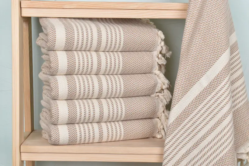 Unique Wedding Gift, Bachelorette Party Decorations, Gift For Coworker, Housewarming Gift, Turkish hand towel, 70x40 Cotton Striped Towel - 1