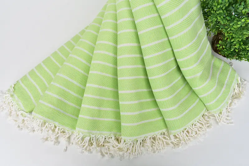 Quick-Dry Beach Towel, Fouta towel, Embroidery Towels, Peshtemal Towel USA, Bachelorette Party Decorations, 70x40 Bamboo Herringbone Towel - 4