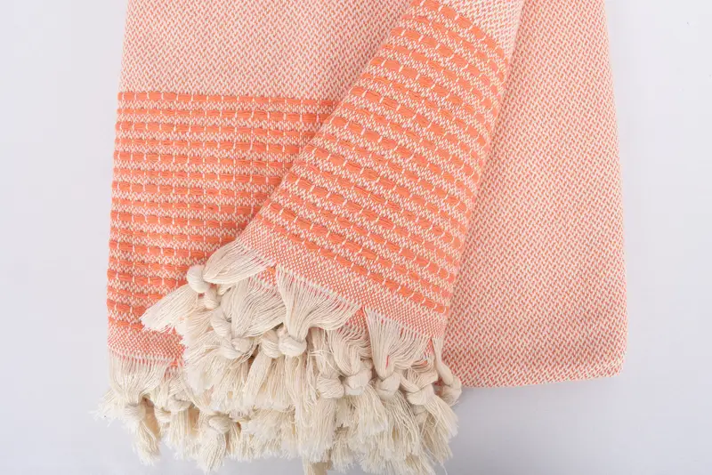 Housewarming Gift, Gift For Her, Bachelorette Gifts, Turkish Towel Beach Blanket, Aesthetic Blanket, Woven Throw Blanket, 96x92 Cotton Striped Towel - 8
