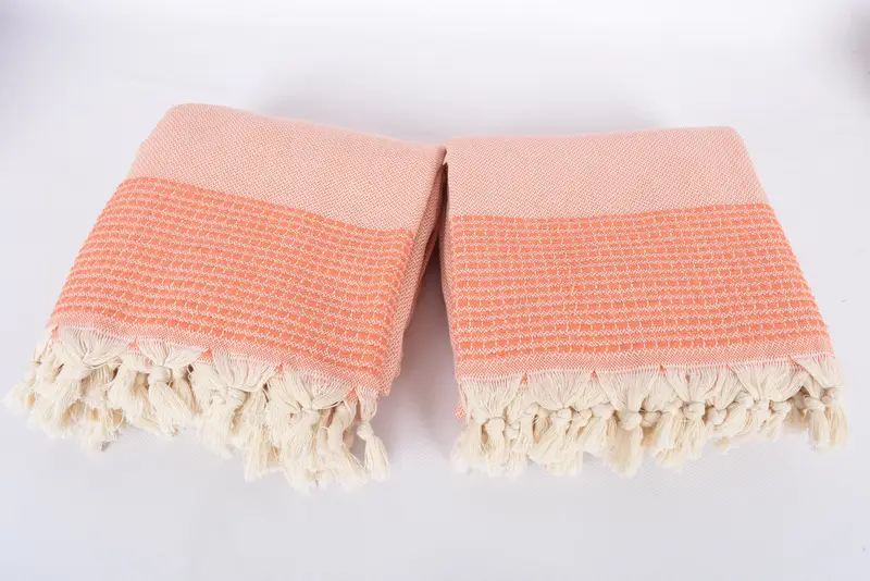 Housewarming Gift, Gift For Her, Bachelorette Gifts, Turkish Towel Beach Blanket, Aesthetic Blanket, Woven Throw Blanket, 96x92 Cotton Striped Towel - 6