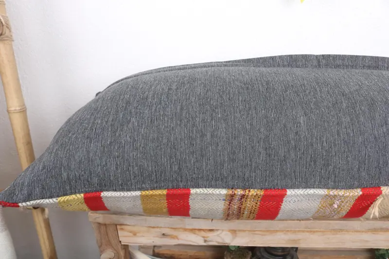 Pillow Case, Home Decor Pillow, Christmas Cushion, Neutral Pillow Sham, Kilim Cushion Sham, Boho Pillow Sham Cover, 16x36 White Pillow - 7