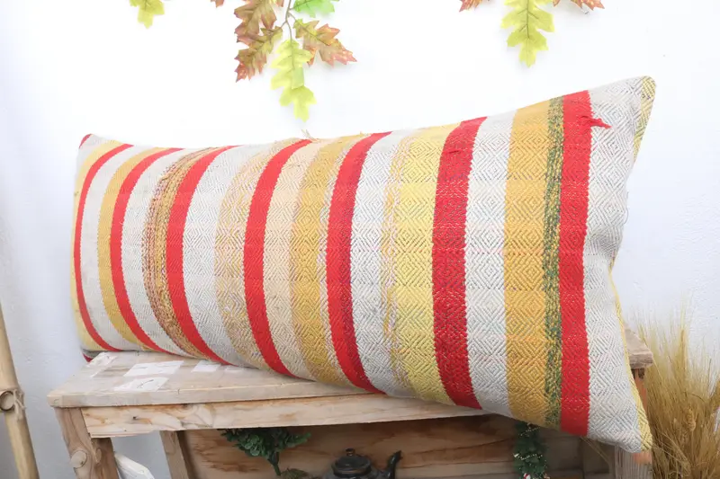 Pillow Case, Home Decor Pillow, Christmas Cushion, Neutral Pillow Sham, Kilim Cushion Sham, Boho Pillow Sham Cover, 16x36 White Pillow - 4
