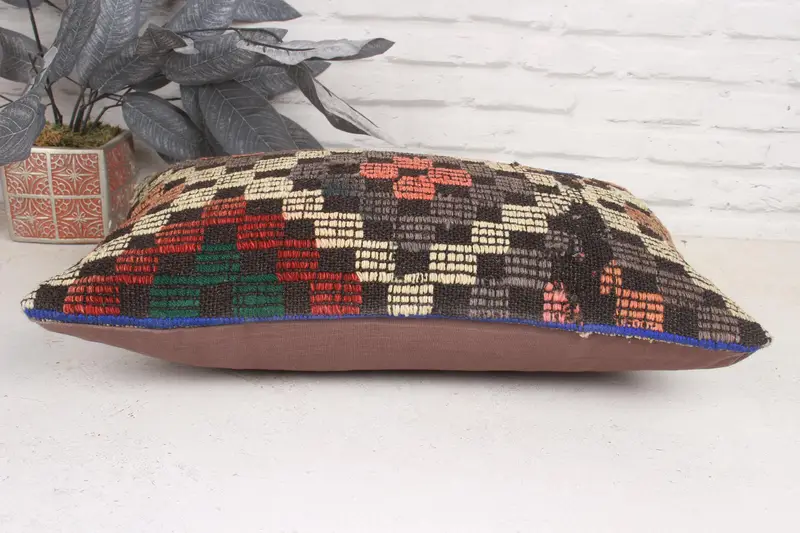 12x20 Inch Southwestern Embroidered Pillow, Handmade Decorative Pillow - 5