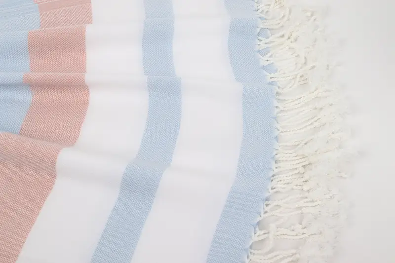 Custom Gifts, Personalized Beach Towel, 70x40 Cotton Striped Towel, First Wedding Anniversary Gift, Quick-Dry Beach Towel, Peshtemal Towel - 8